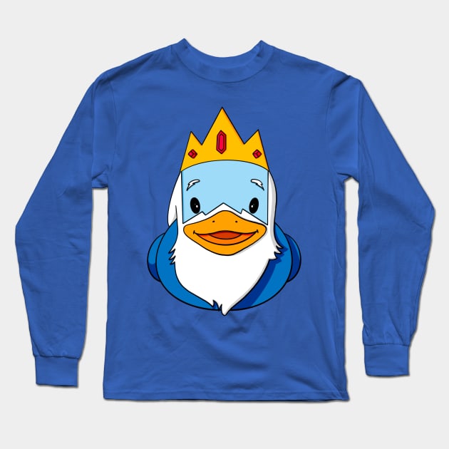 Ice King Rubber Duck Long Sleeve T-Shirt by Alisha Ober Designs